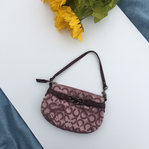 Coach Handbags - FINAL PRICE Coach Mini Burgundy Adjustable Purse